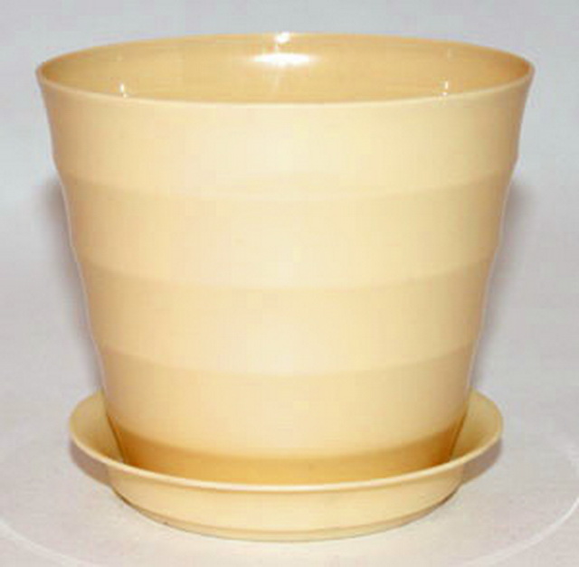 Горшок для цветов Лаура 0,7л  Желтый *16