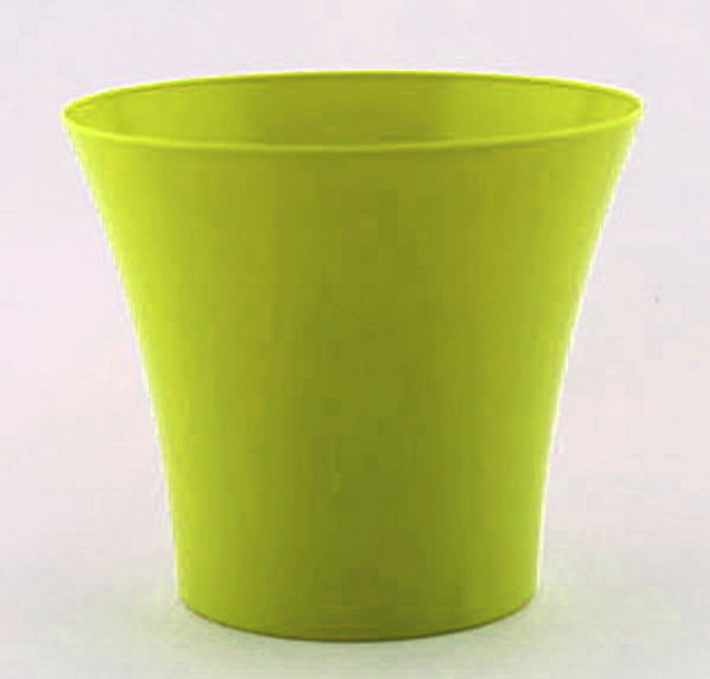 Горшок для цветов Сити 0,6л с поддоном Желтый *12