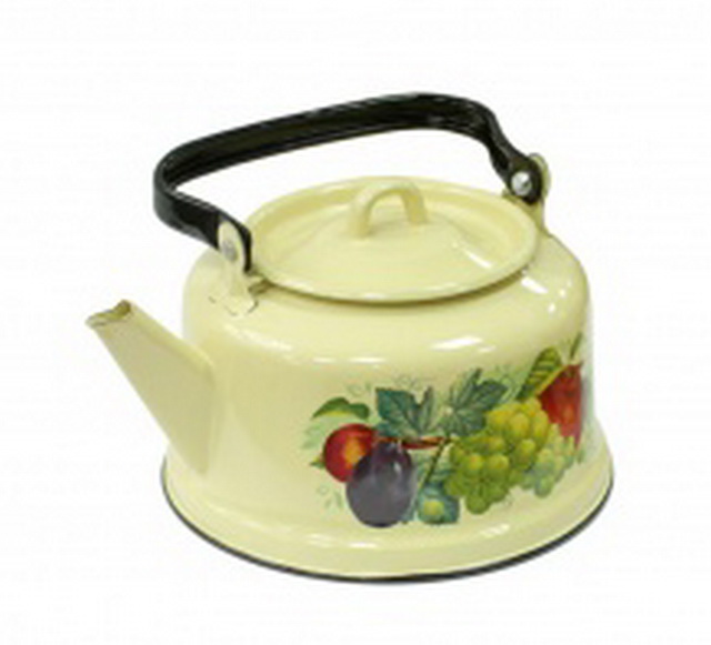Чайник 3,5л декор Дар лета палевый с петлей  С2716.П*63