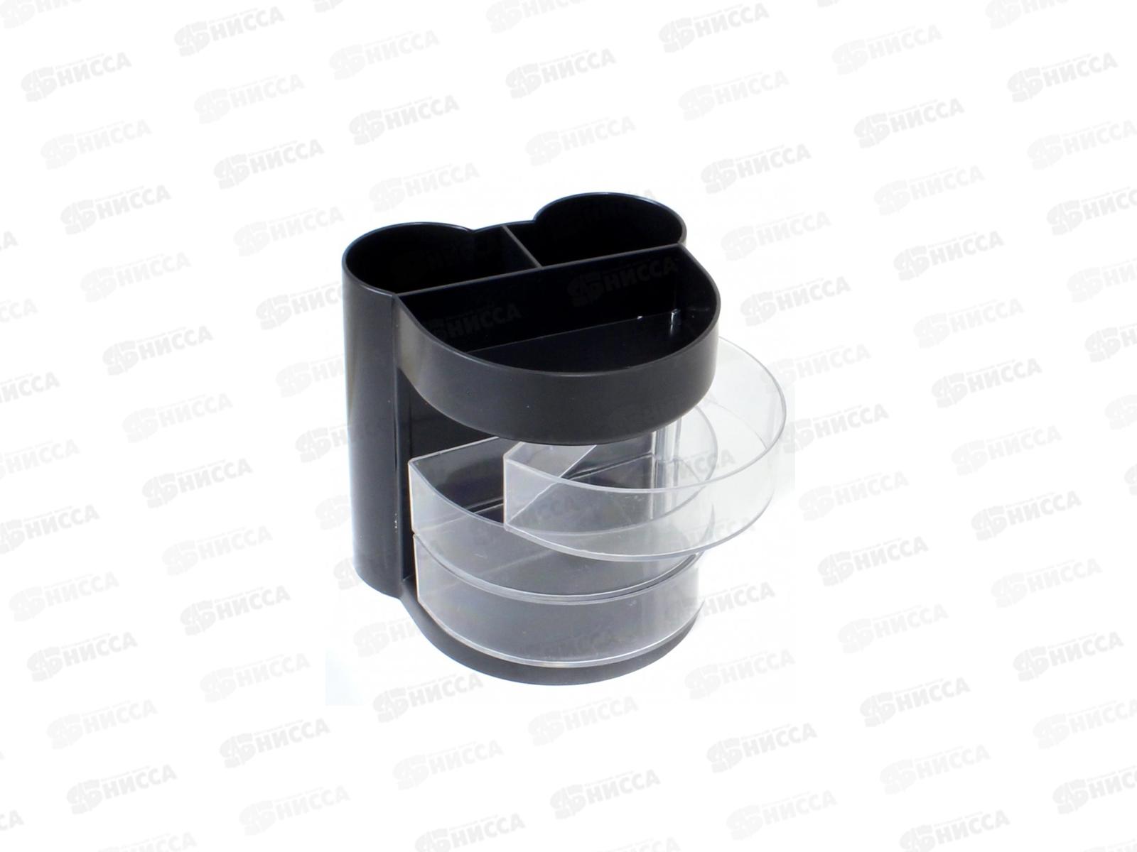 Органайзер настольный STRICT, 6 отделений,9,5*10 см,черный, М-9301*36