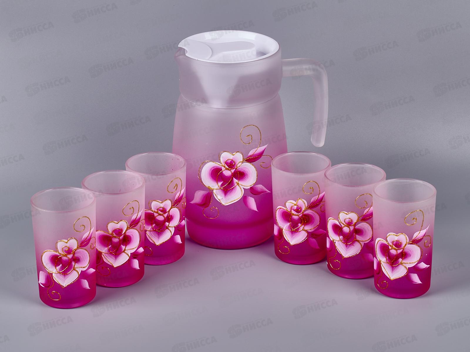 Кувшин 1400мл с крышкой + 6 стаканов 150мл, AL-2532 *8