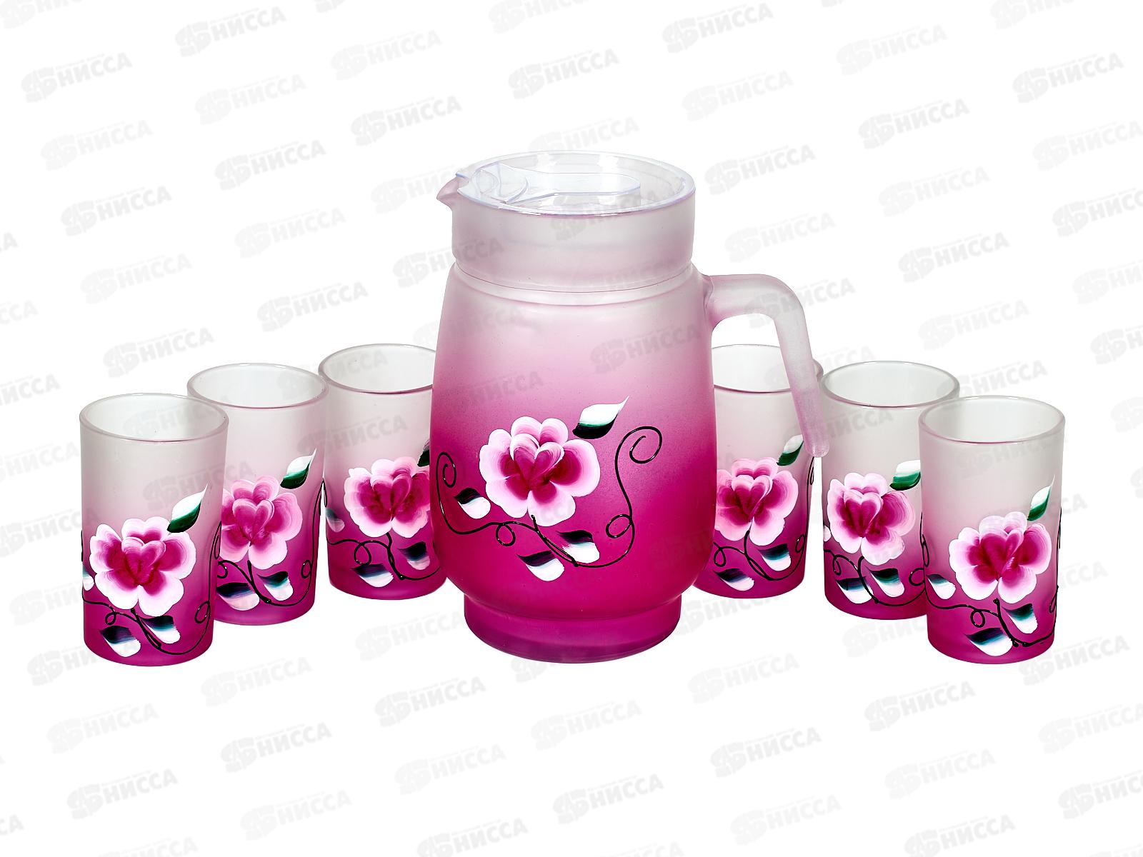 Кувшин 1400мл с крышкой + 6 стаканов 150мл, AL-2533 *8