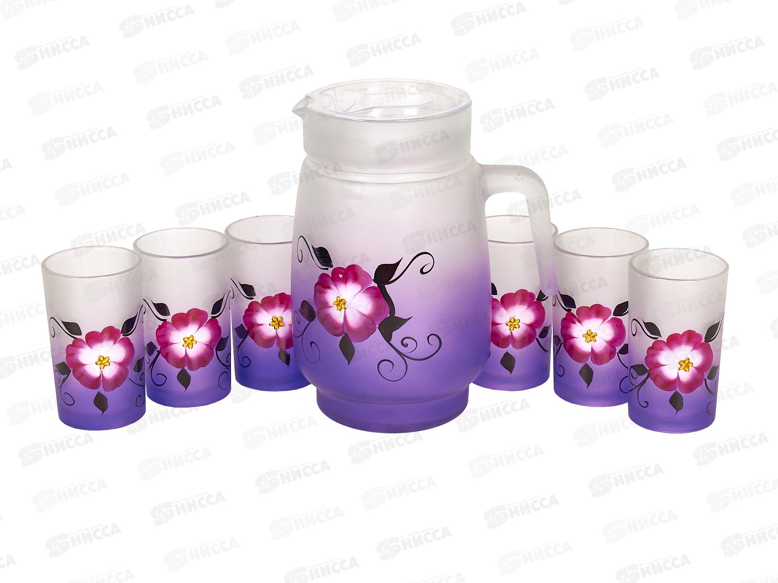 Кувшин с крышкой + 6 стаканов, AL-2534 *8