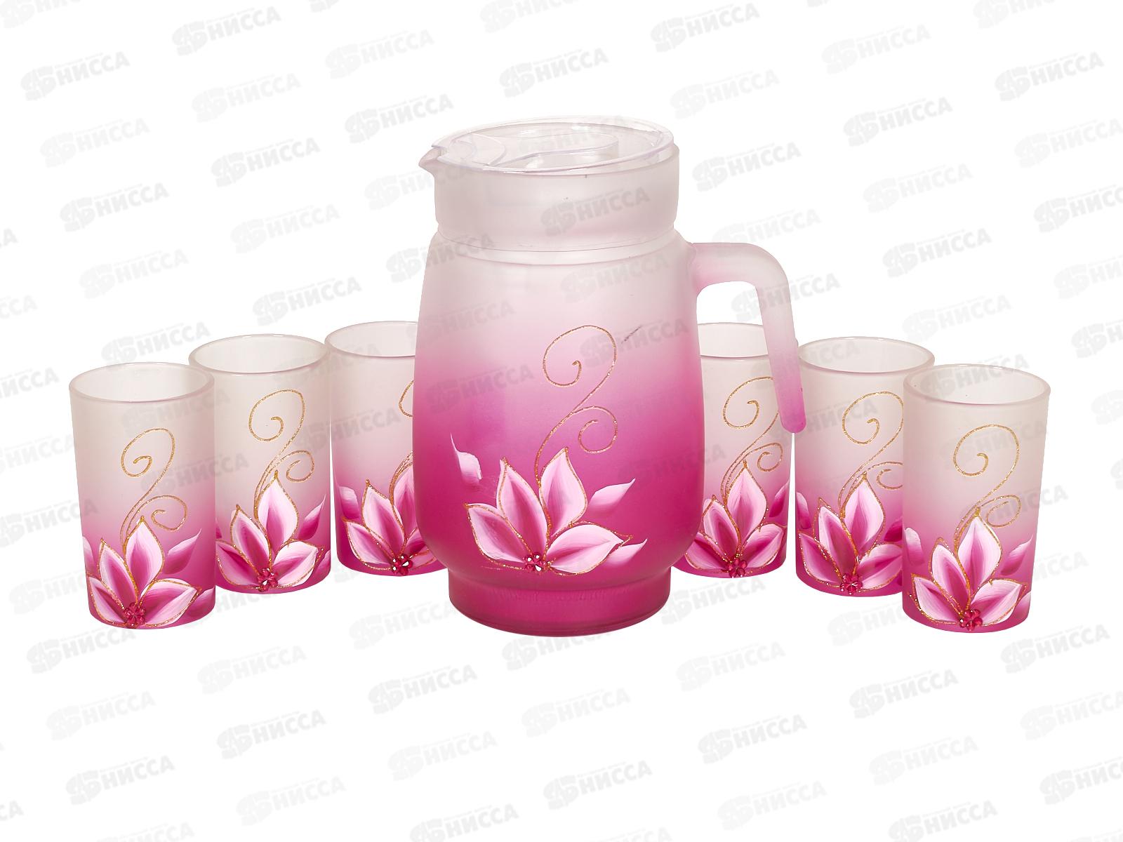 Кувшин с крышкой + 6 стаканов, AL-2535 *8