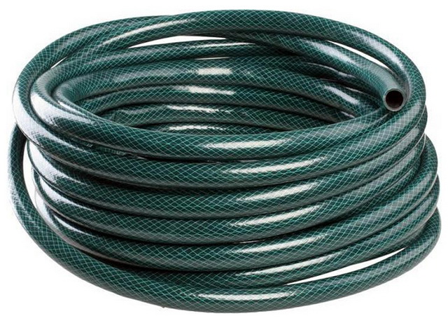 Шланг поливочный ПВХ армированный 1/2"(12.5мм) 25метров "Метеор", 3-слойный, непрозрачный