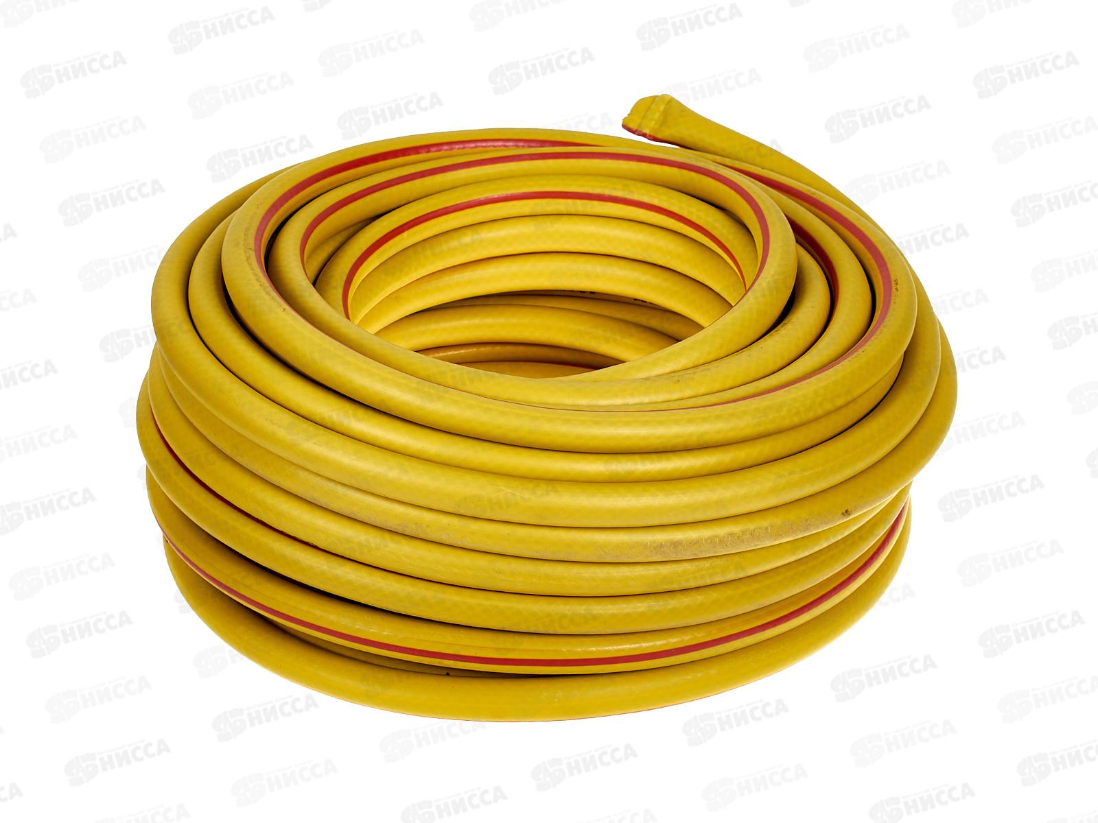 Шланг поливочный &quotАкварель&quot ПВХ пищевой арм.нитью 1/2&quot 25м непрозрачный