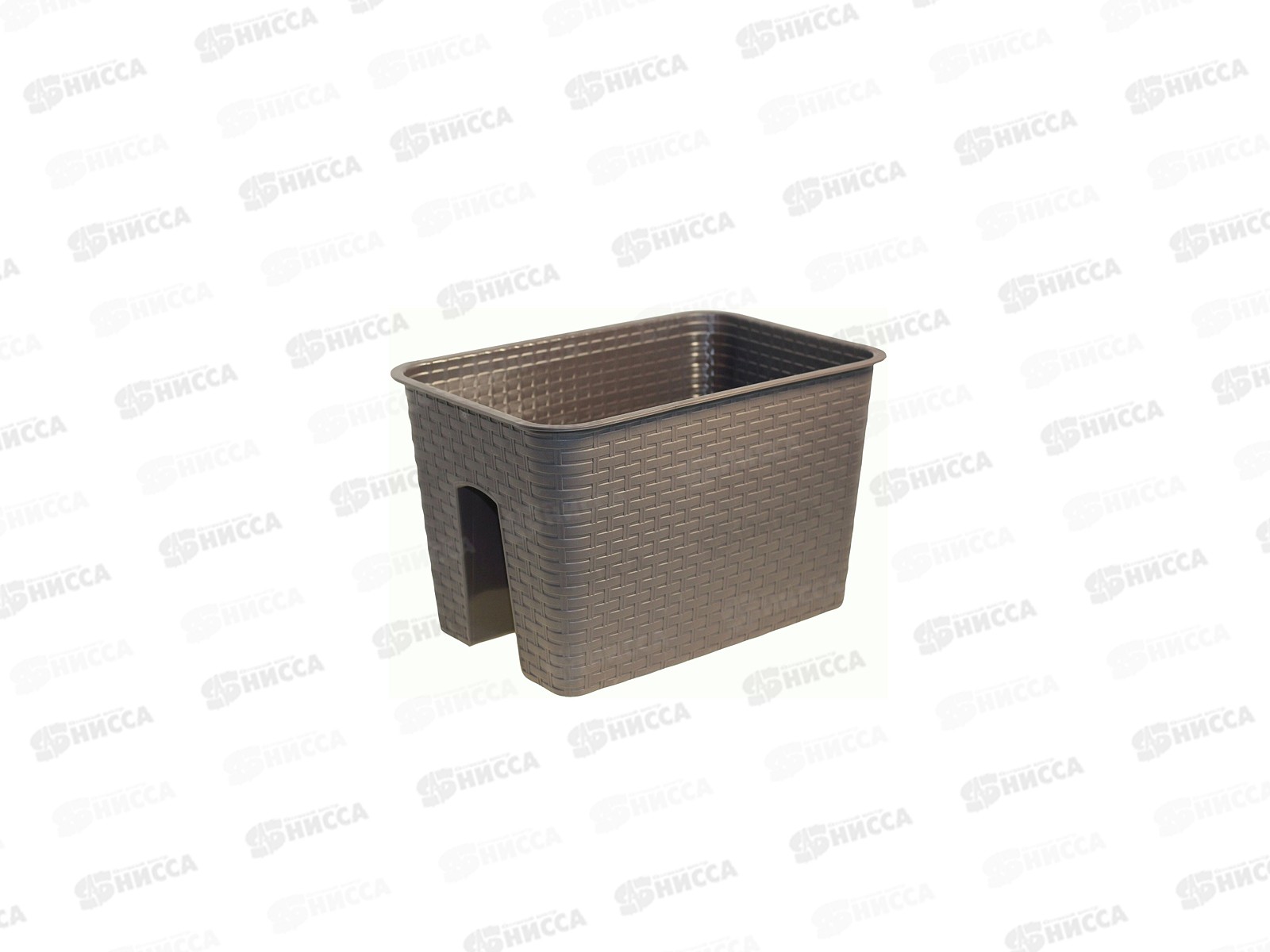 Кашпо на перила Ротанг Коричневый  ротанг М3227 *9