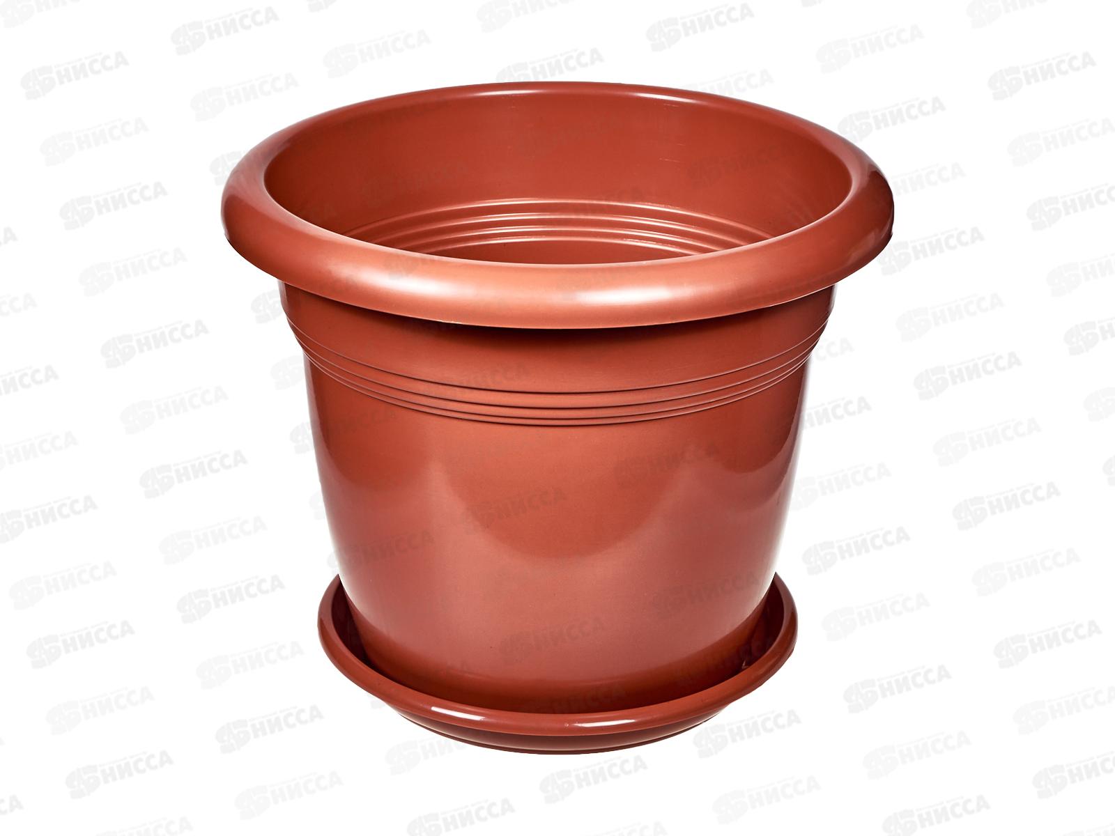 Горшок для растений  10л с поддоном  Пластик *25