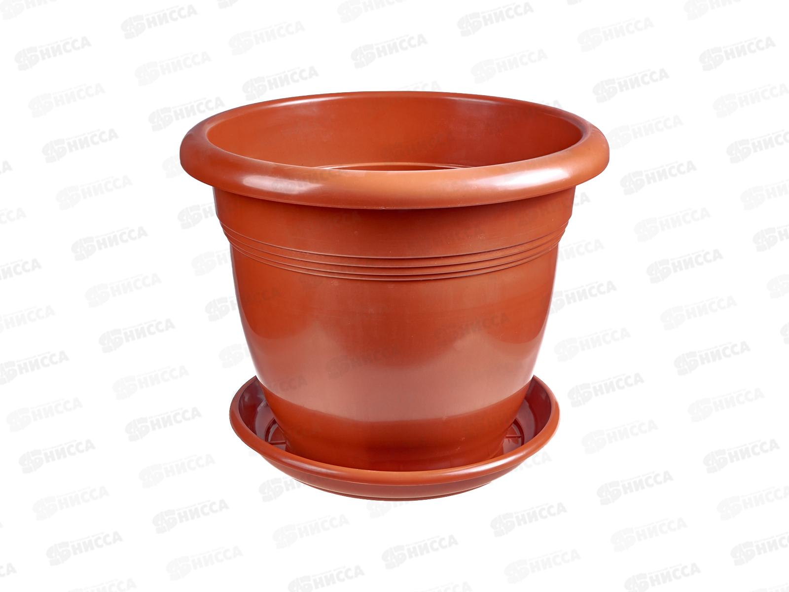 Горшок для растений  15л с поддоном  Пластик *20