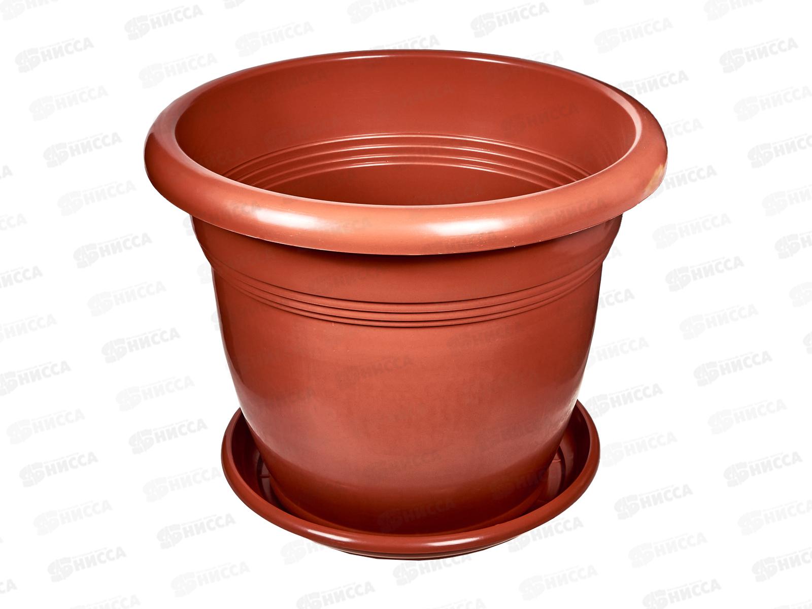 Горшок для растений  30л с поддоном Пластик *10