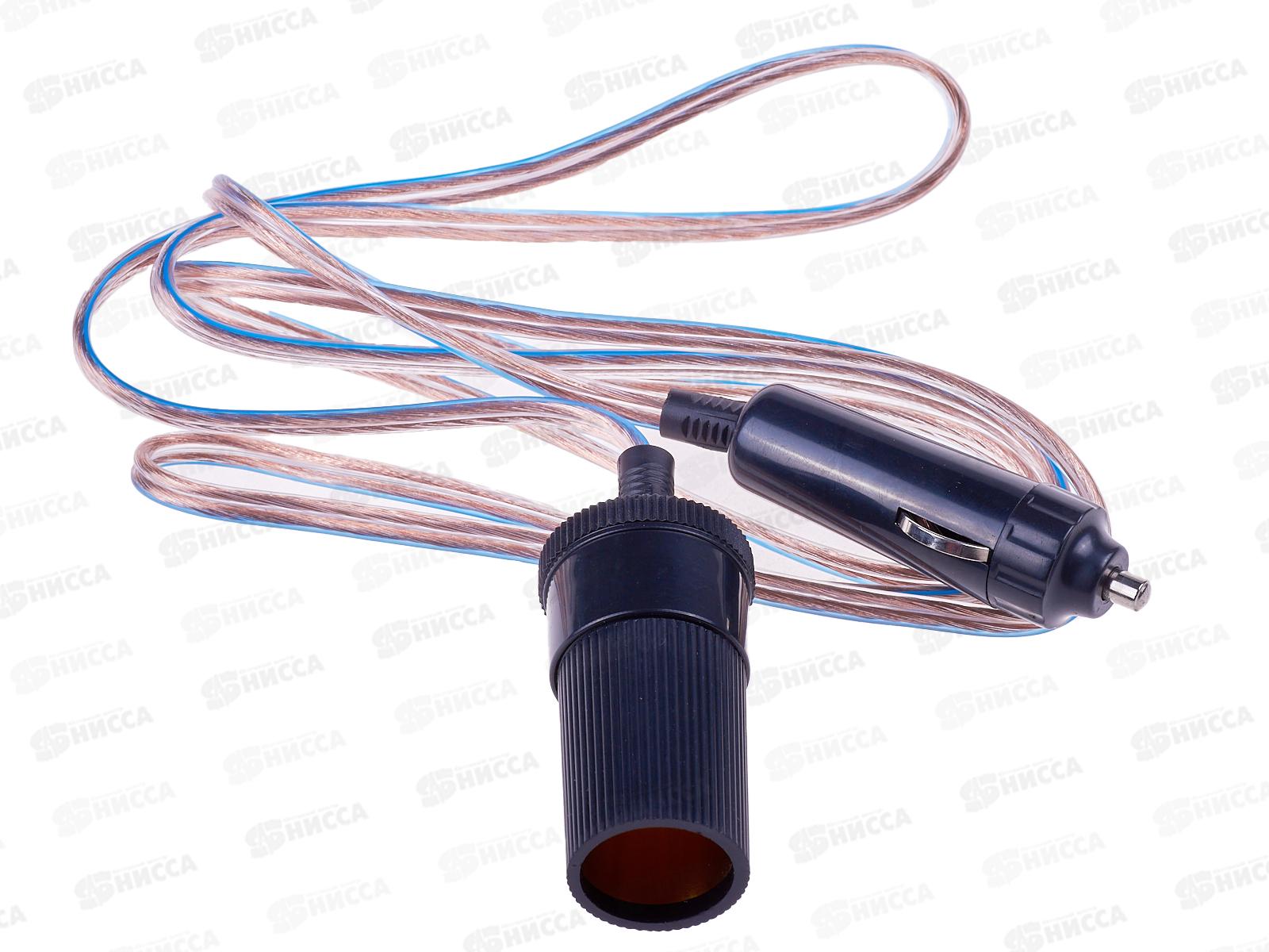 Удлинитель автоприкуривателя штекер-гнездо 1.5м, Rexant (16-0218)