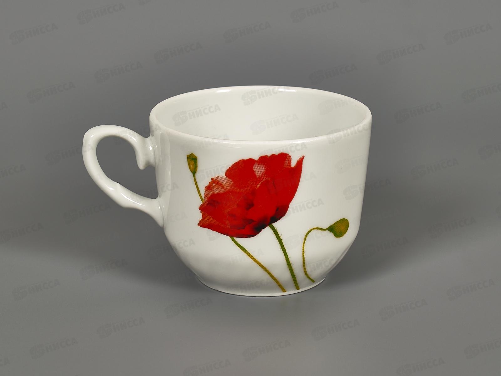 Чашка чайная 250см3 &quotКирмаш&quot Алый мак 5С0033 *24