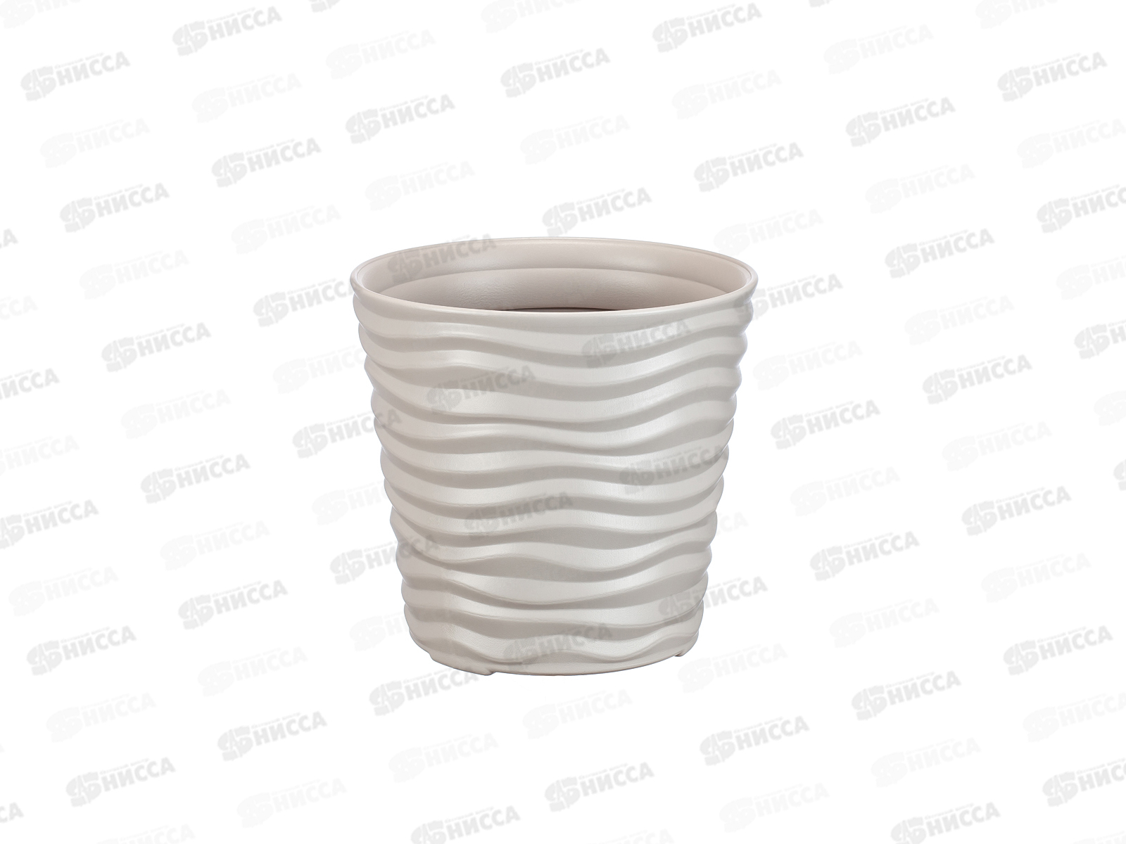 Кашпо ДЮНА D255мм 8,5л Кремовый М3400 *5