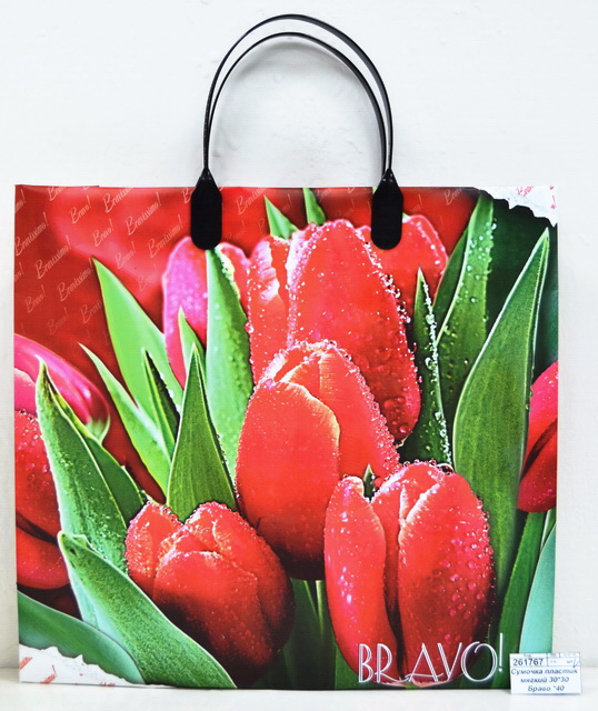 Сумочка пластиковая мягкий 30*30 Браво *40