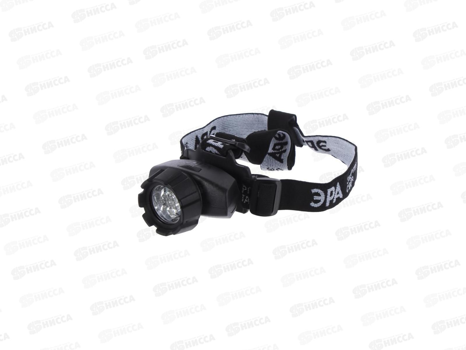 Фонарь ЭРА налобный, GB-602, 7LED, 3*AAA, черный, на блистере *10