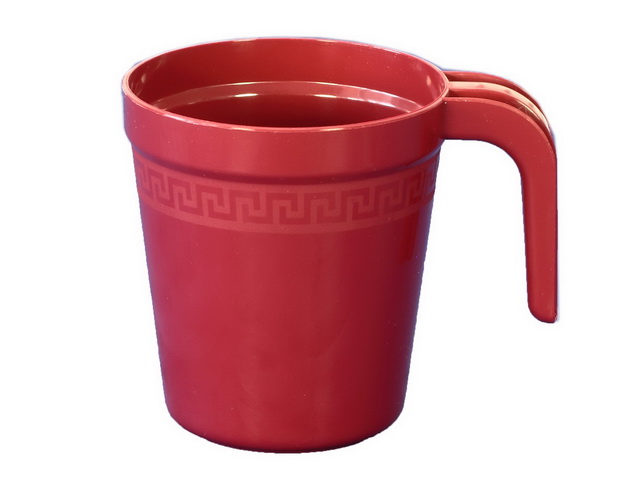 Кружка пластмассовая  320 мл рубиновая   *90