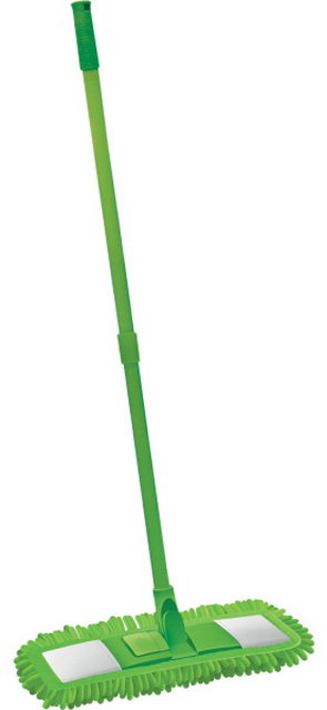 Швабра флеттер Хозяюшка с телескопической ручкой  микрофибра синель *24 10025