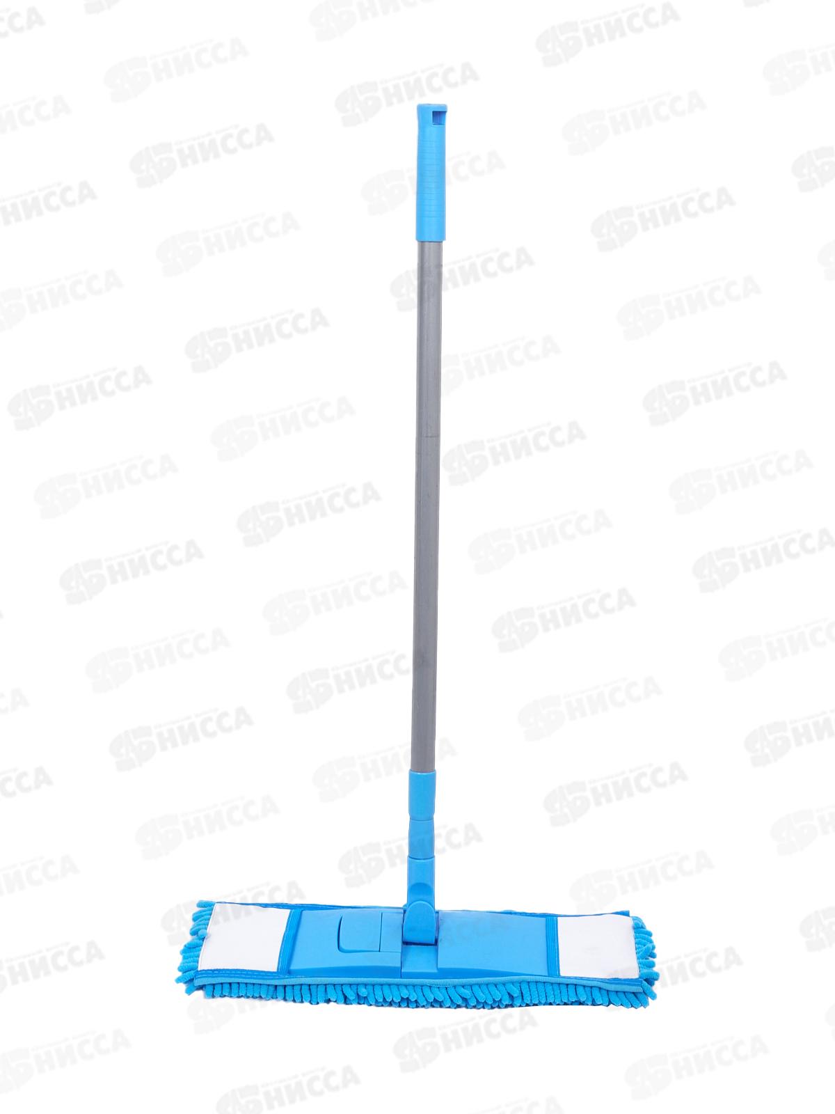 Швабра флеттер Хозяюшка с телескопической ручкой  микрофибра синель *24 10025