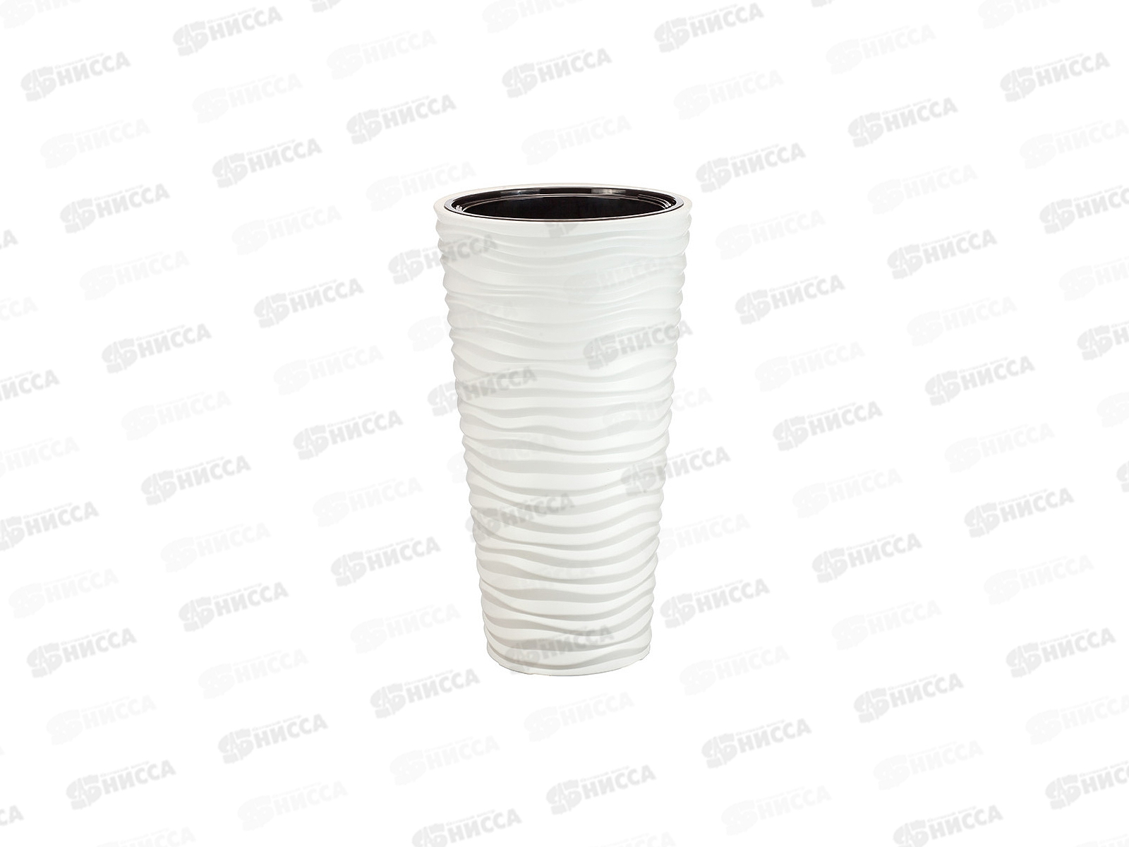 Кашпо ДЮНА 9/42л со вставкой Белый М3402 *1