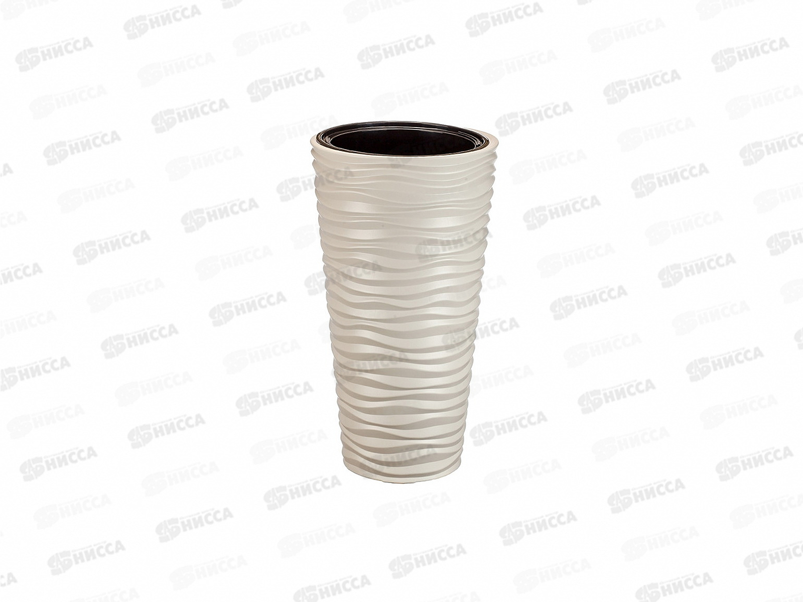 Кашпо ДЮНА 9/42л со вставкой Кремовый М3402 *1