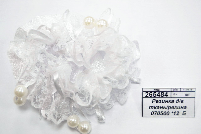 Резинка для волос Бант ткань/резина 070500 3424-3 *12  Б