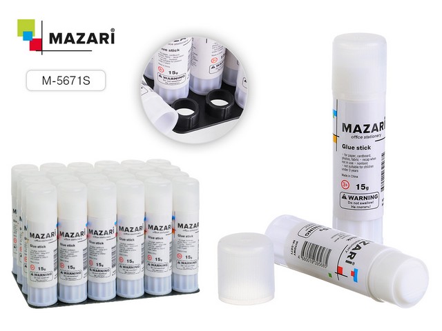 Клей карандаш HITOMY, 15г, М-5671S *24/240