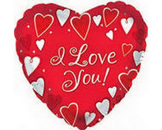Шар фольгированный фигурный Сердце 028642 *50  Б
