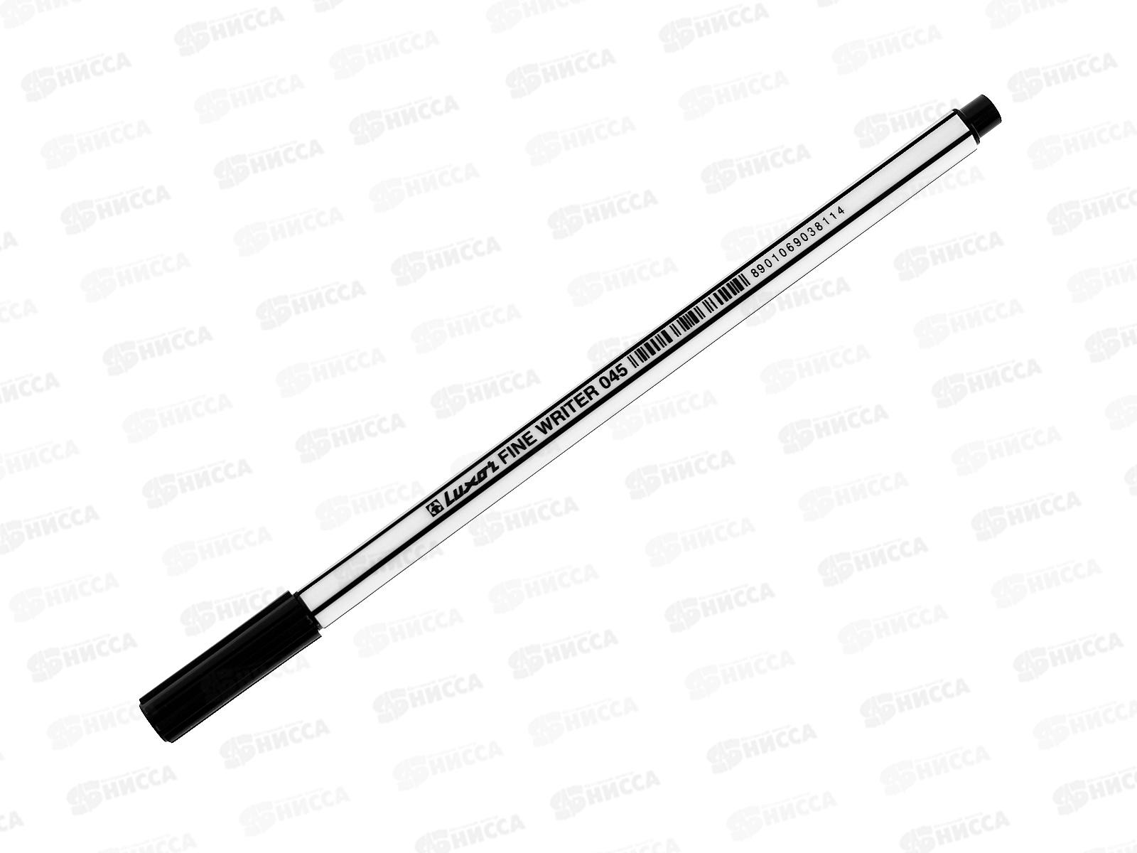 Ручка капиллярная LUXOR Fine Writer 045 черная, 7121 *12