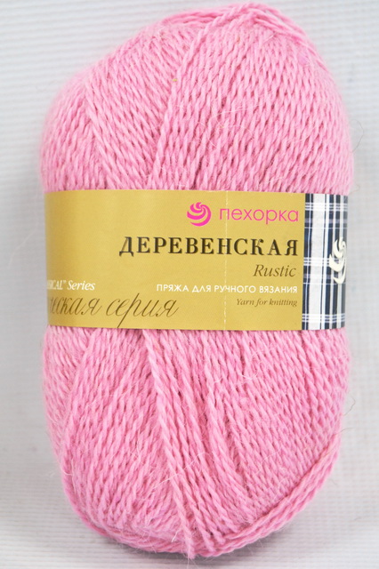 Пряжа Деревенская камелия шерсть100% 100гр 250м 125