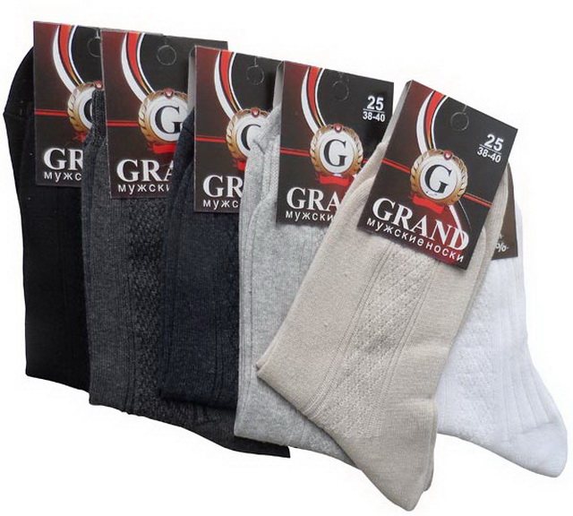 Носки мужские М-60 GRAND LINE джинс размер-25