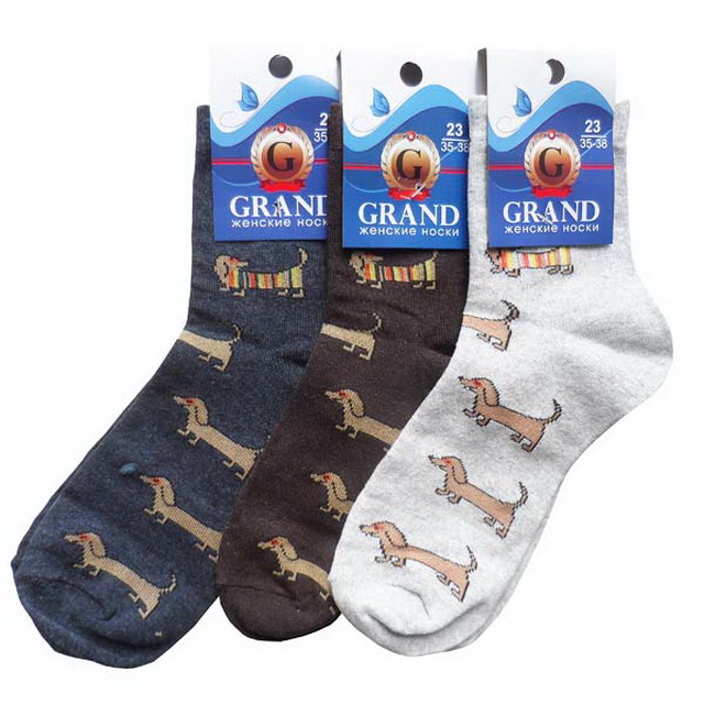 Носки женские Ж-24 GRAND LINE таксы размер-23