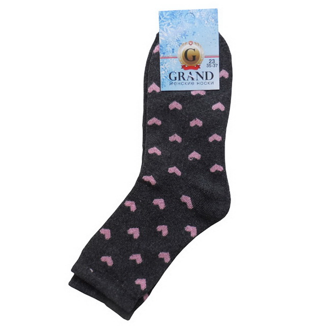 Носки женские ЖТ-56 GRAND LINE махра размер-25