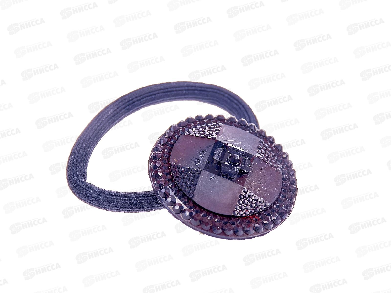 Резинка  для волос ОГ421 Хрусталик стекло круглая *1/12