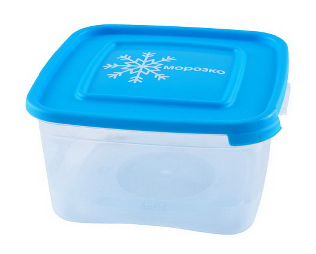 Контейнер для замораживания продуктов 1л МОРОЗКО квадратный  С67006 *40