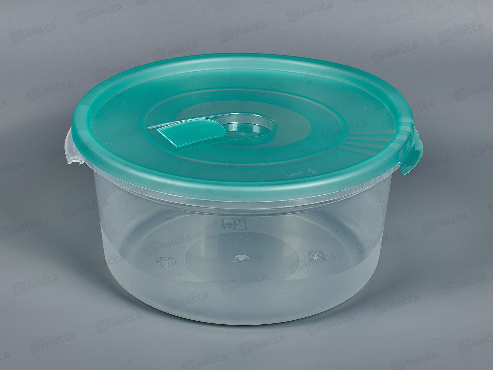 Контейнер СВЧ 1,6л "Смайл" с клапаном круглый С52200 *30