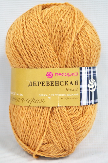 Пряжа Деревенская лама шерсть100% 100гр 250м 337