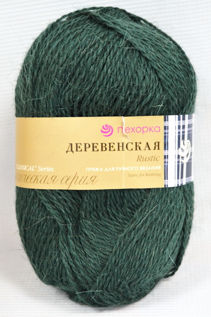 Пряжа Деревенская лавр шерсть100% 100гр 250м 381