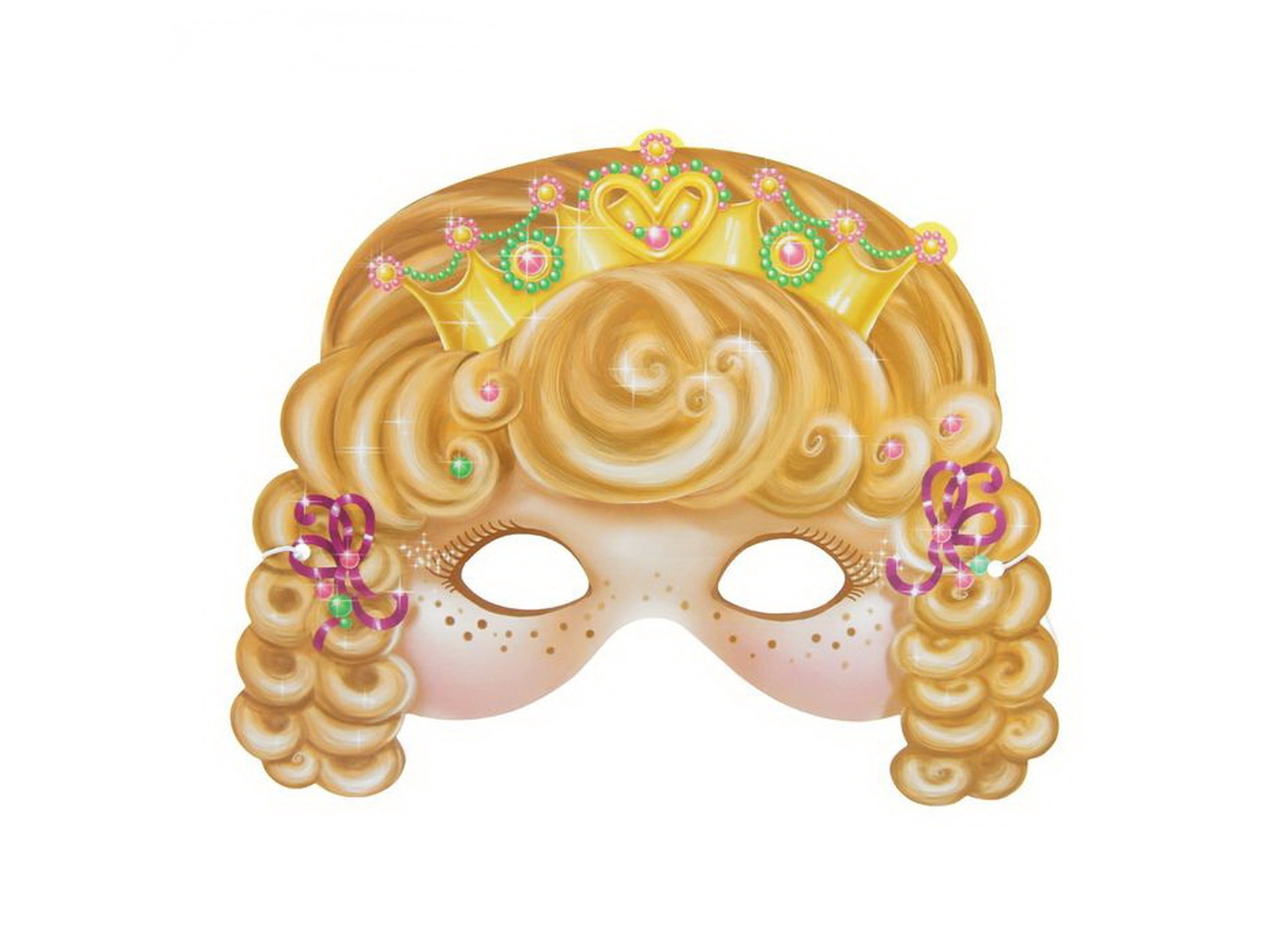 Маска карнавальная &quotПринцесса&quot 24,1*19,5см 1136025