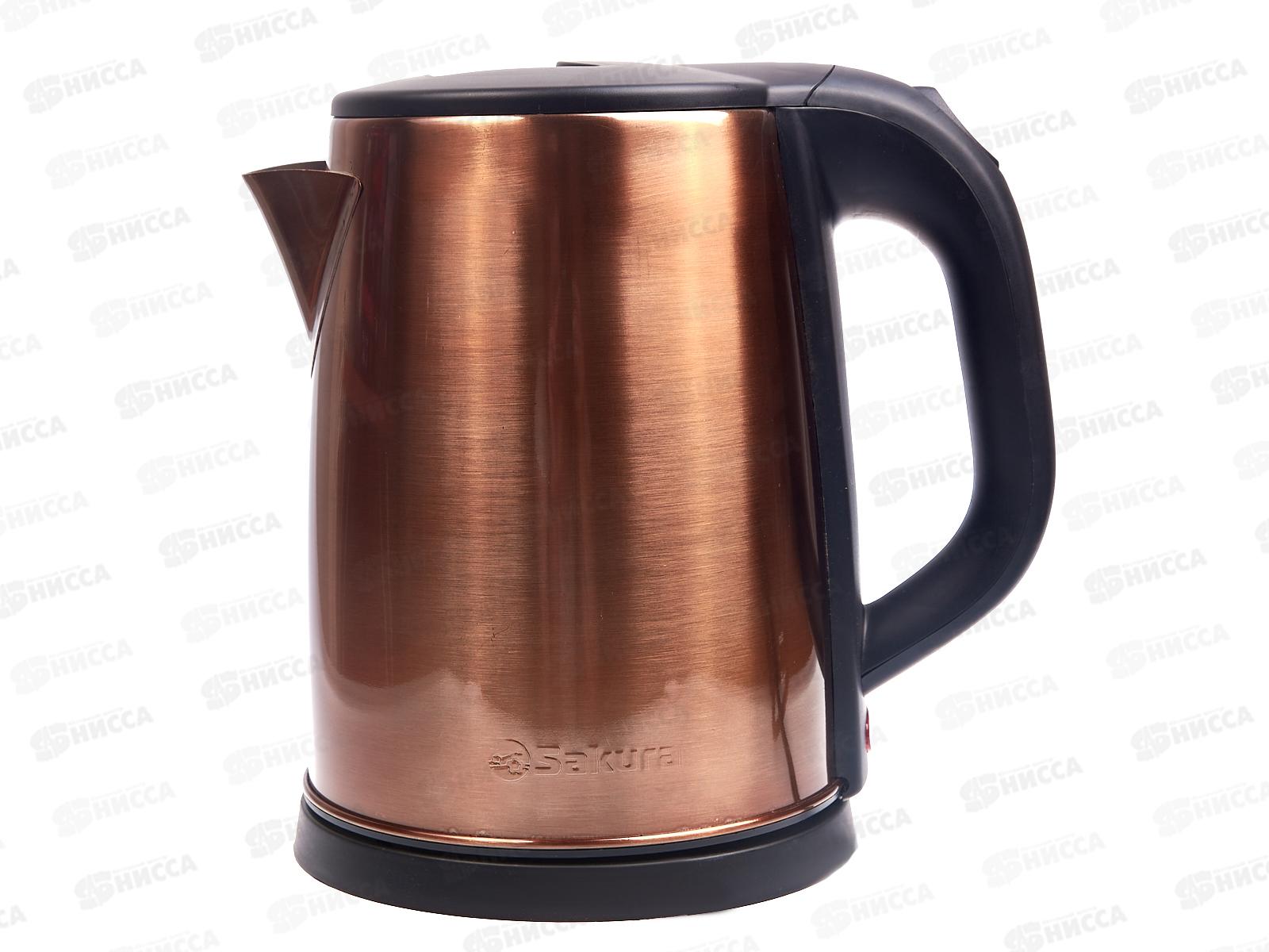 Чайник электрический SA-2149Z 2,0 шампань+черный