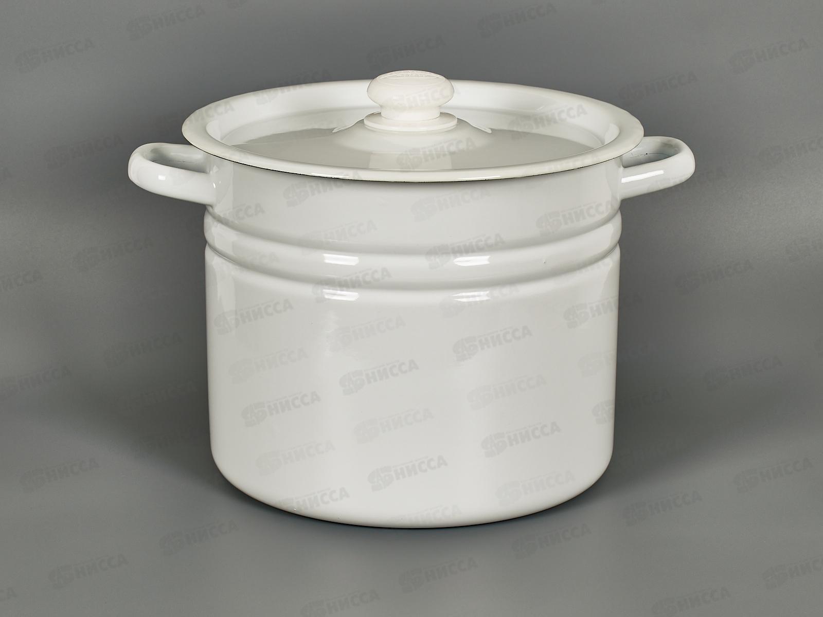 Кастрюля 9,0л цилиндрическая светлая с пластмассовой кнопкой С41622.3