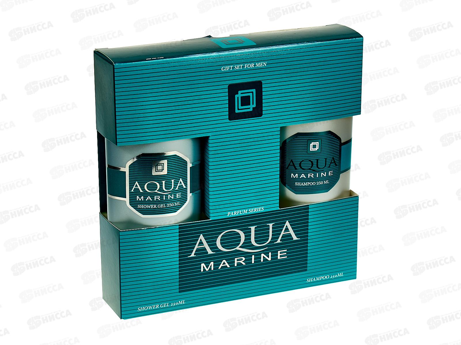 Набор подарочный Aqua Marine 361 (шампунь 250мл + гель для душа  250мл) мужской *10