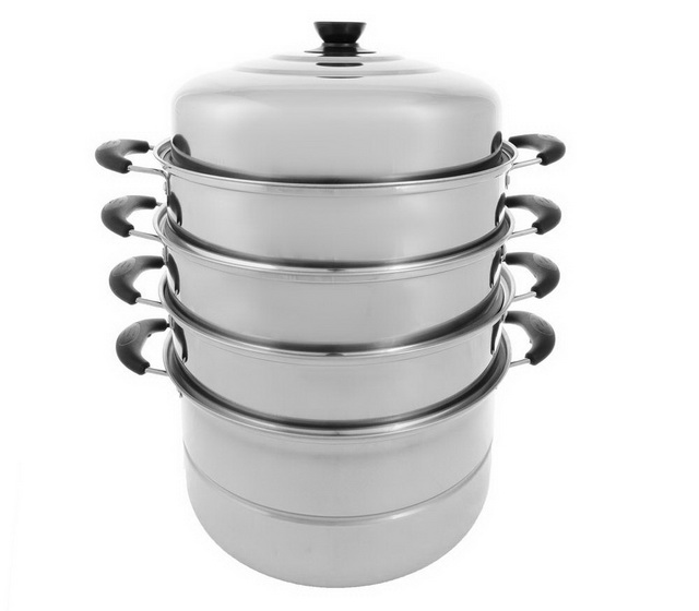 Мантоварка 30см нержавеющая сталь 4 яруса 822-129 *4 г