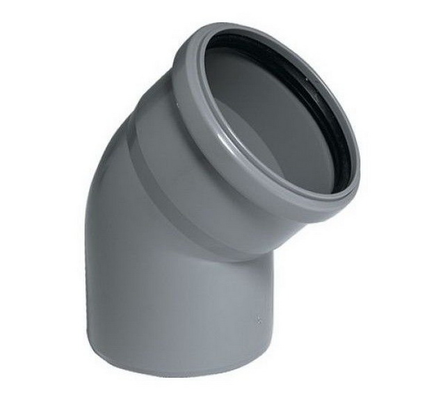 Отвод Полипропилен 110*45 AqvaLINE *20