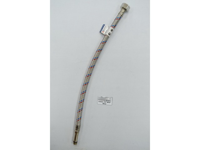 Подводка для смесителя стальная гайка 1/2&quot*М10, 30см, длинный штуцер, СТМ *100