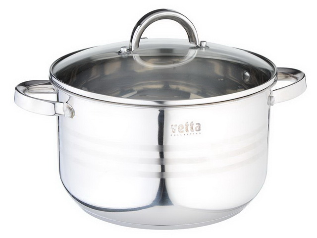 Кастрюля 4,0л Фултон стеклянная крышка, 822-114 г