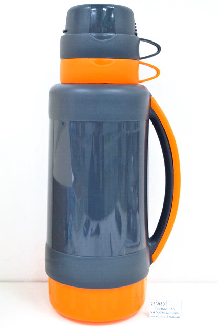 Термос 1,8л SATOSHI Шторм стеклянная колба 2 чашки 841-769 г