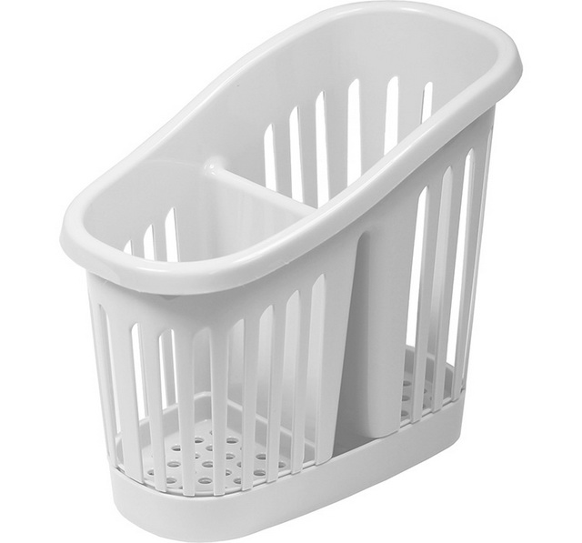 Сушилка для столовых приборов 2-х секций Белый ротанг *27 М1165