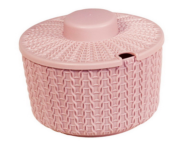 Сахарница 0,45л ВЯЗАНИЕ Чайная роза М1197 *20