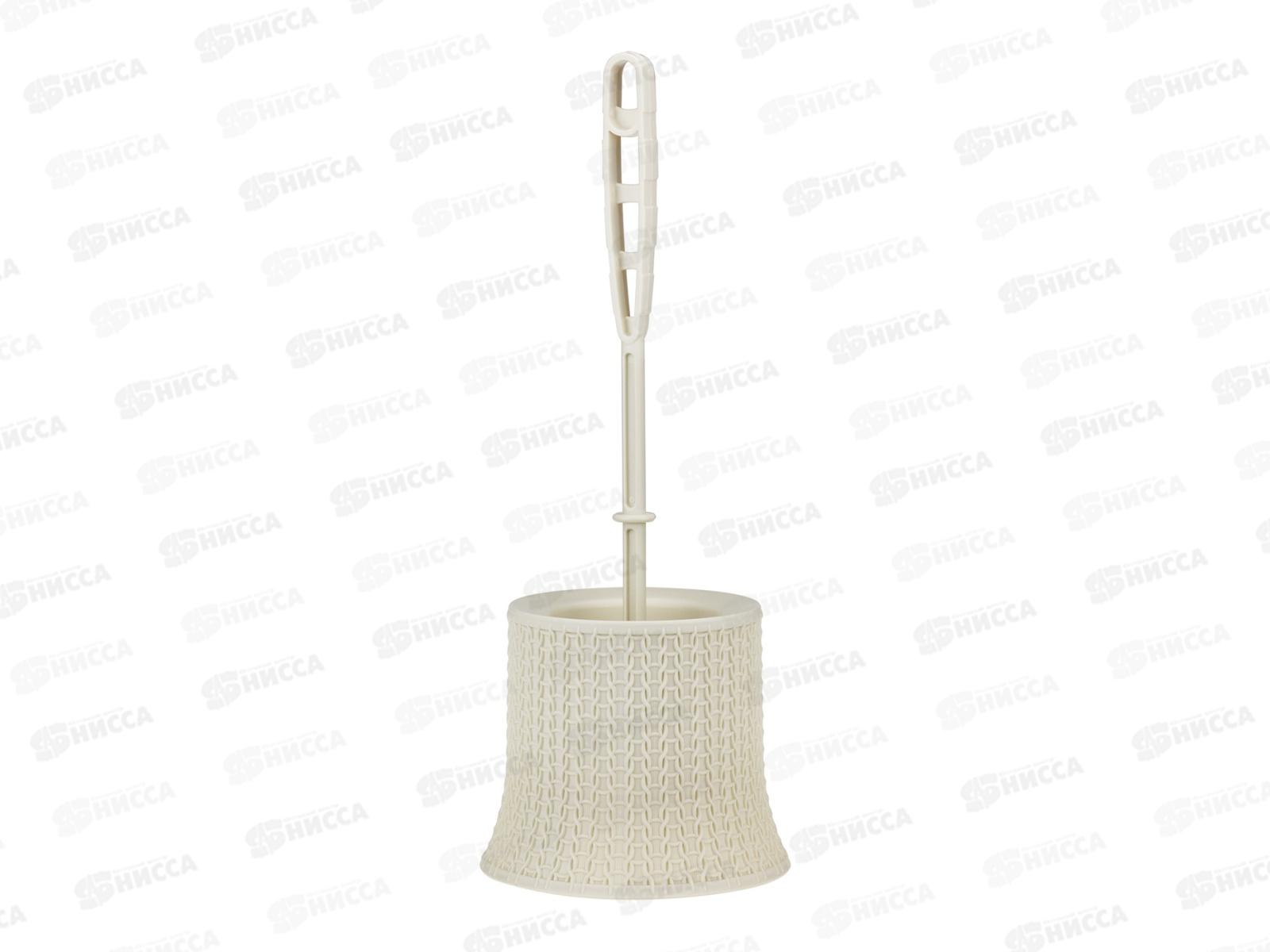 Комплект для туалета ВЯЗАНИЕ Белый ротанг М5019 *24