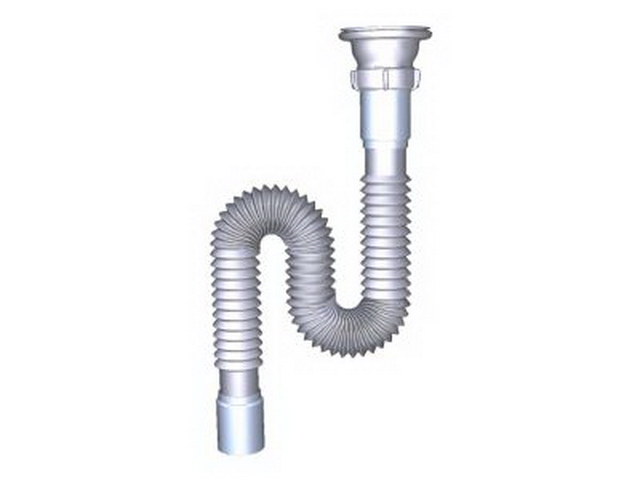 Гофросифон 1 1/2&quotх40 с нержавеющей решеткой F101  *75